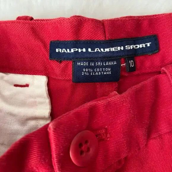 Ralph Lauren Sport Red Pants